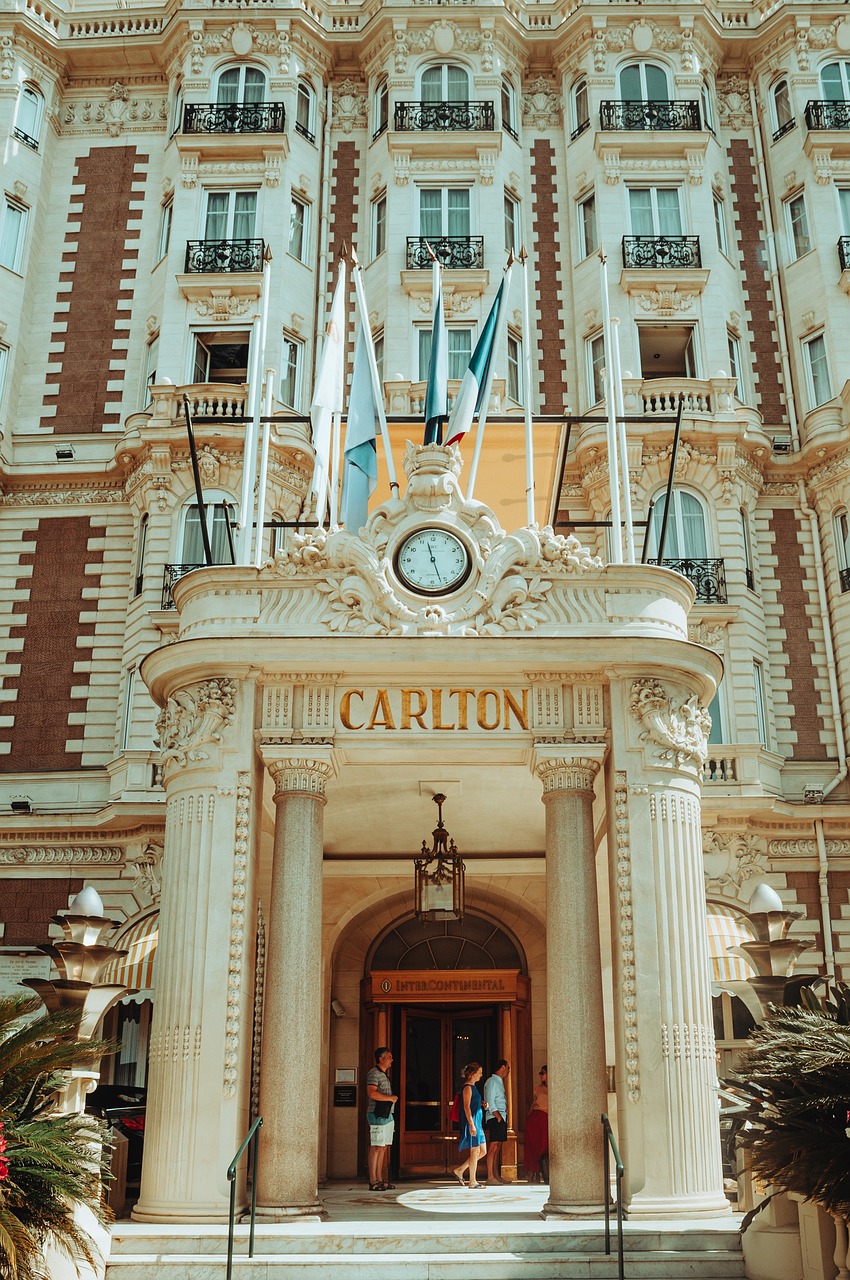 Festival de cannes Entrée du carlton nice